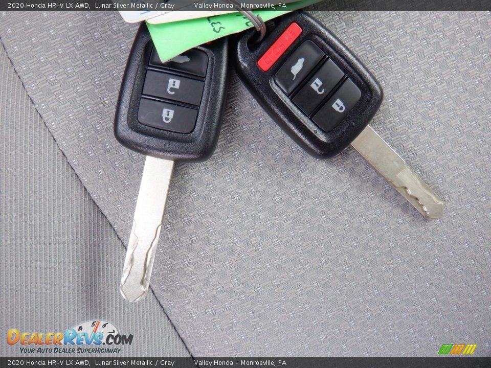 2020 Honda HR-V LX AWD Lunar Silver Metallic / Gray Photo #28
