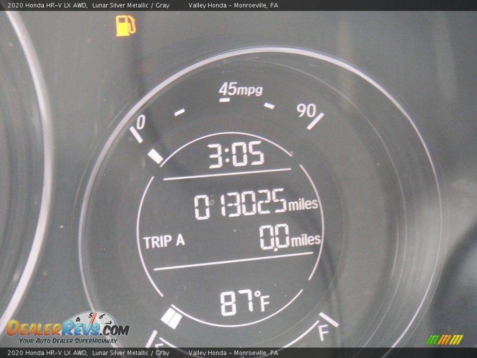 2020 Honda HR-V LX AWD Lunar Silver Metallic / Gray Photo #31