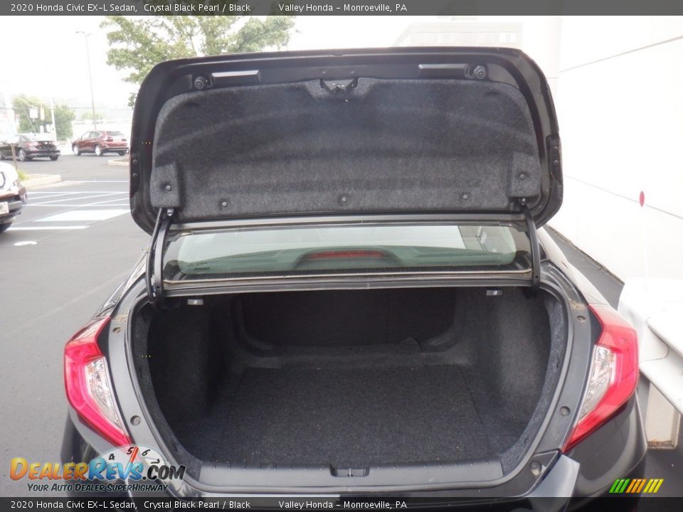 2020 Honda Civic EX-L Sedan Crystal Black Pearl / Black Photo #28