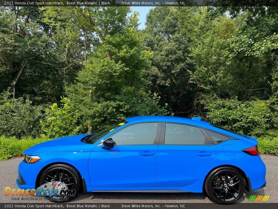 Boost Blue Metallic 2022 Honda Civic Sport Hatchback Photo #1