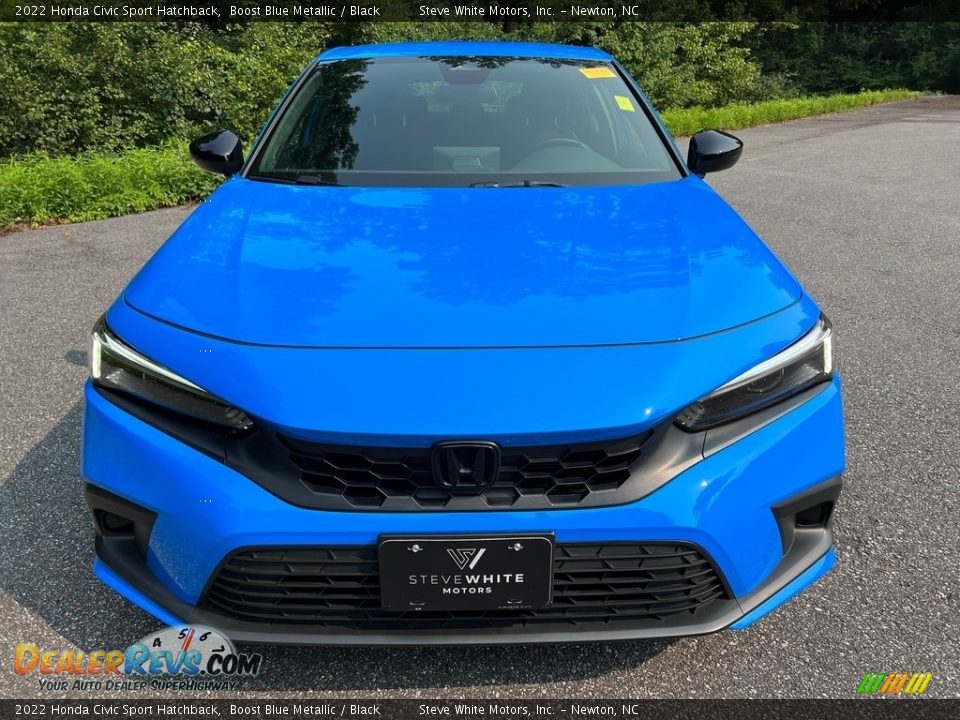 2022 Honda Civic Sport Hatchback Boost Blue Metallic / Black Photo #4