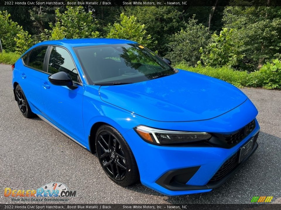 Front 3/4 View of 2022 Honda Civic Sport Hatchback Photo #5