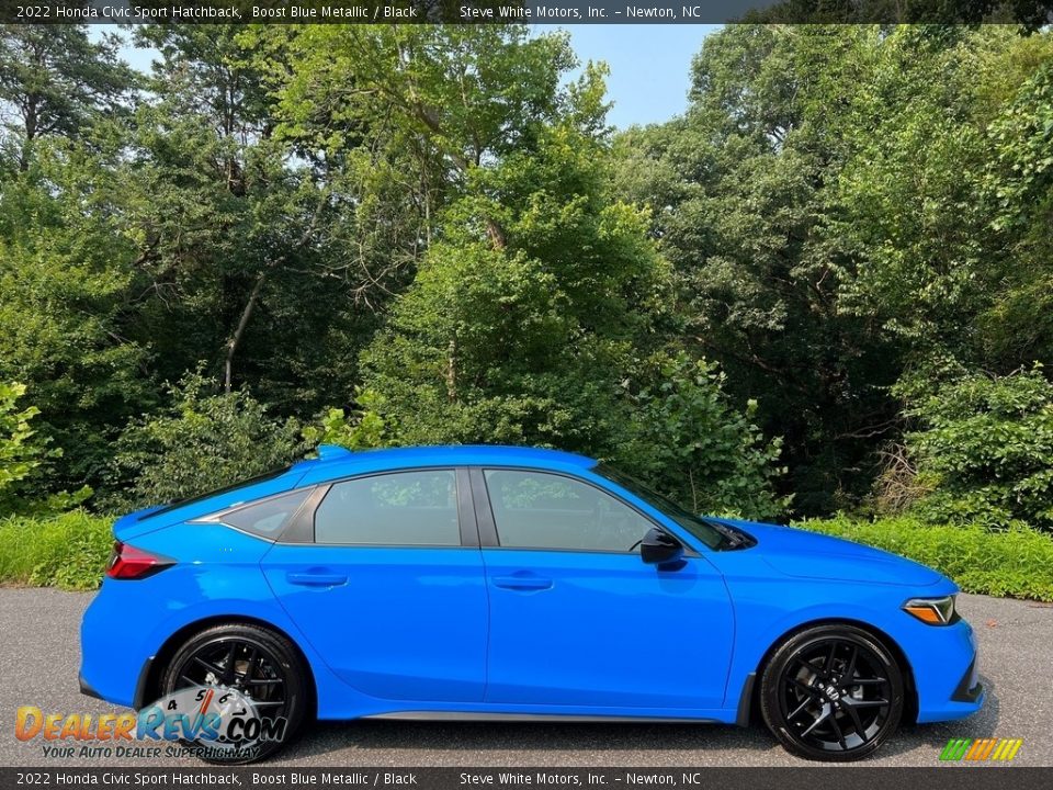 Boost Blue Metallic 2022 Honda Civic Sport Hatchback Photo #6