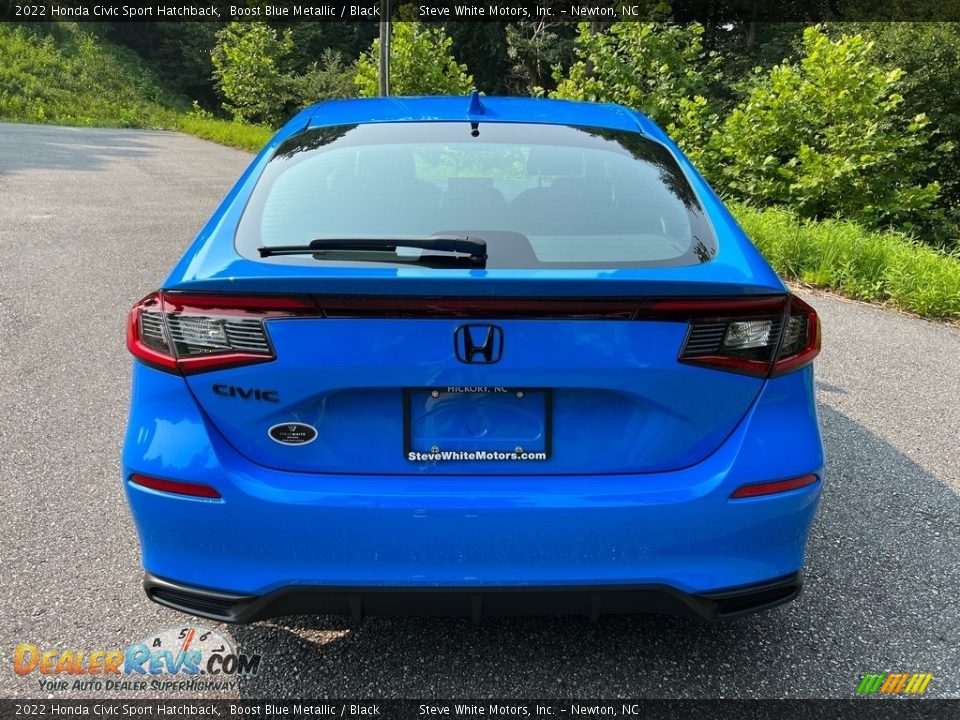 2022 Honda Civic Sport Hatchback Boost Blue Metallic / Black Photo #8