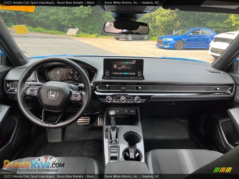 Black Interior - 2022 Honda Civic Sport Hatchback Photo #17