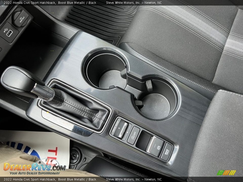 2022 Honda Civic Sport Hatchback Boost Blue Metallic / Black Photo #24