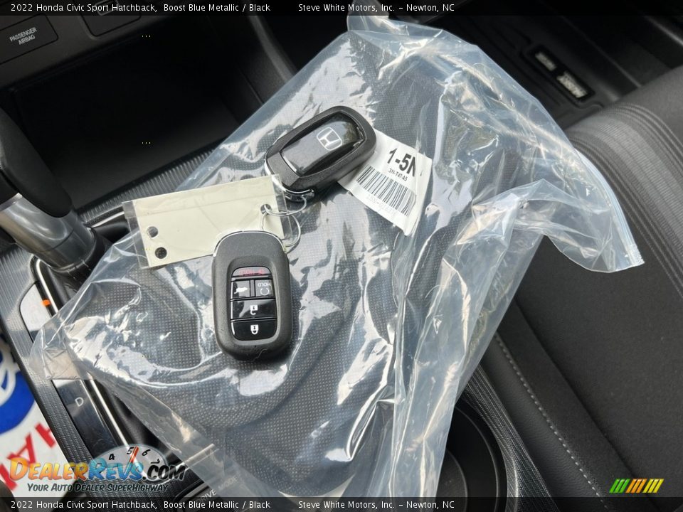 2022 Honda Civic Sport Hatchback Boost Blue Metallic / Black Photo #25