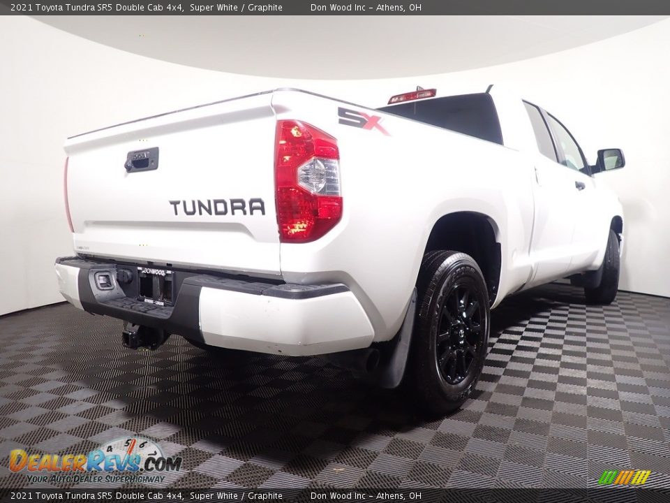 2021 Toyota Tundra SR5 Double Cab 4x4 Super White / Graphite Photo #11