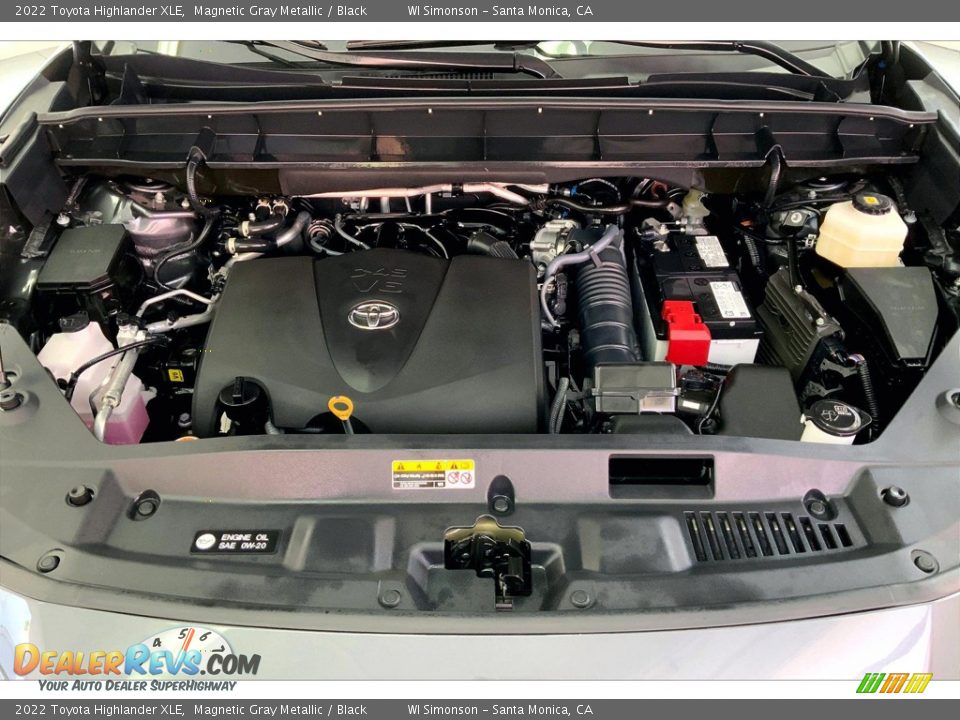 2022 Toyota Highlander XLE 3.5 Liter DOHC 24-Valve VVT-i V6 Engine Photo #9