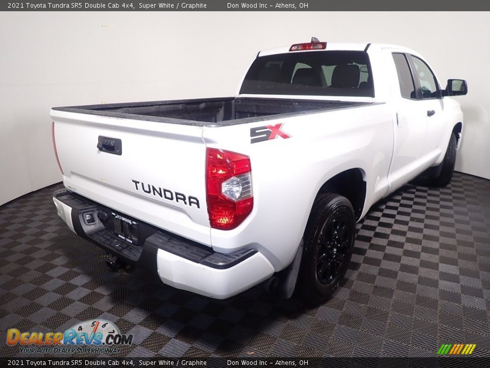 2021 Toyota Tundra SR5 Double Cab 4x4 Super White / Graphite Photo #12