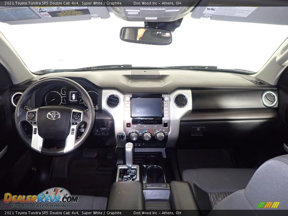 2021 Toyota Tundra SR5 Double Cab 4x4 Super White / Graphite Photo #17