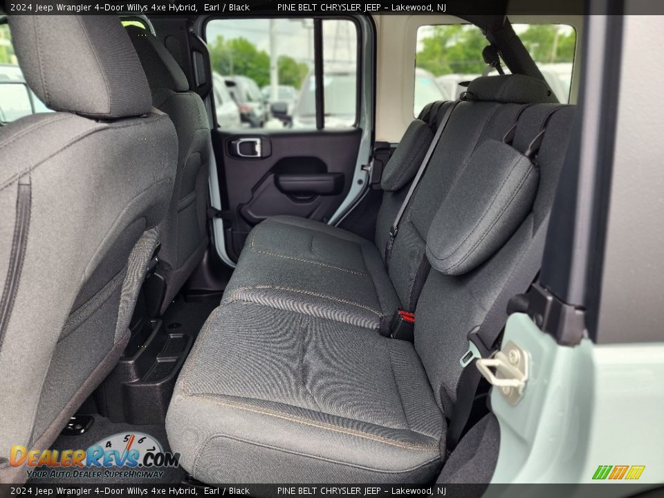 Rear Seat of 2024 Jeep Wrangler 4-Door Willys 4xe Hybrid Photo #6