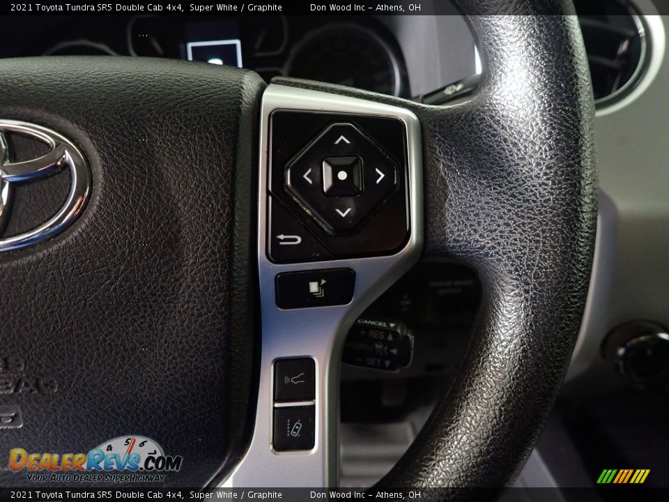 2021 Toyota Tundra SR5 Double Cab 4x4 Super White / Graphite Photo #22