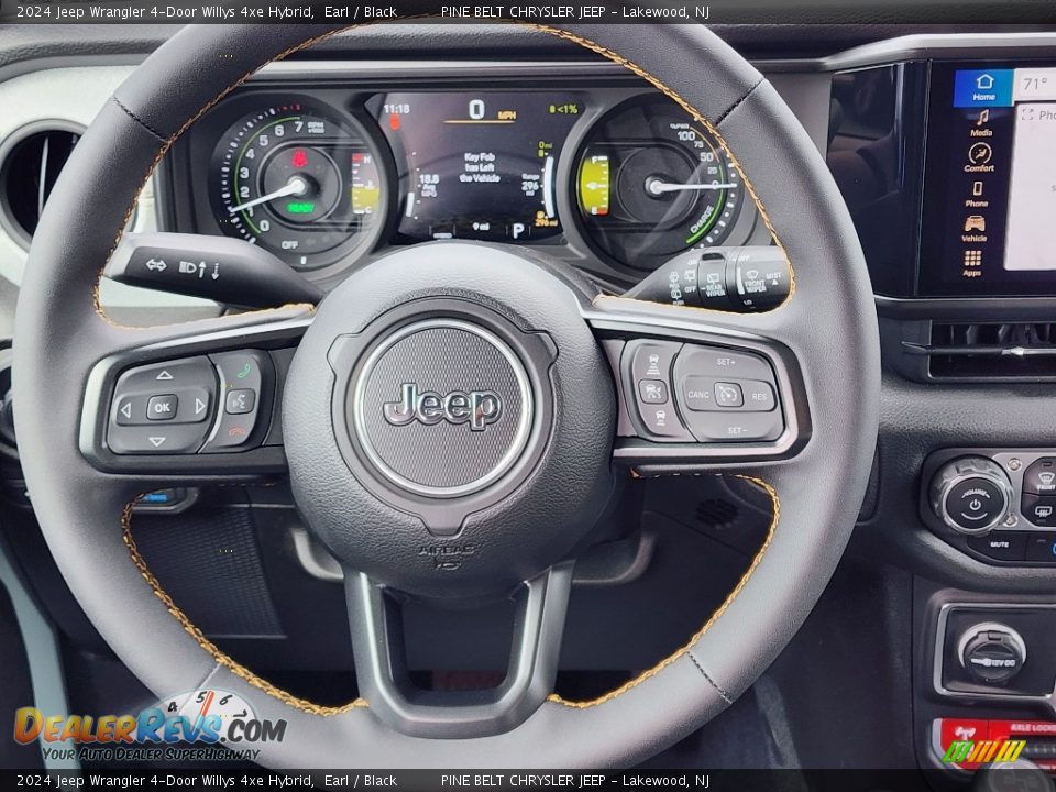 2024 Jeep Wrangler 4-Door Willys 4xe Hybrid Steering Wheel Photo #7