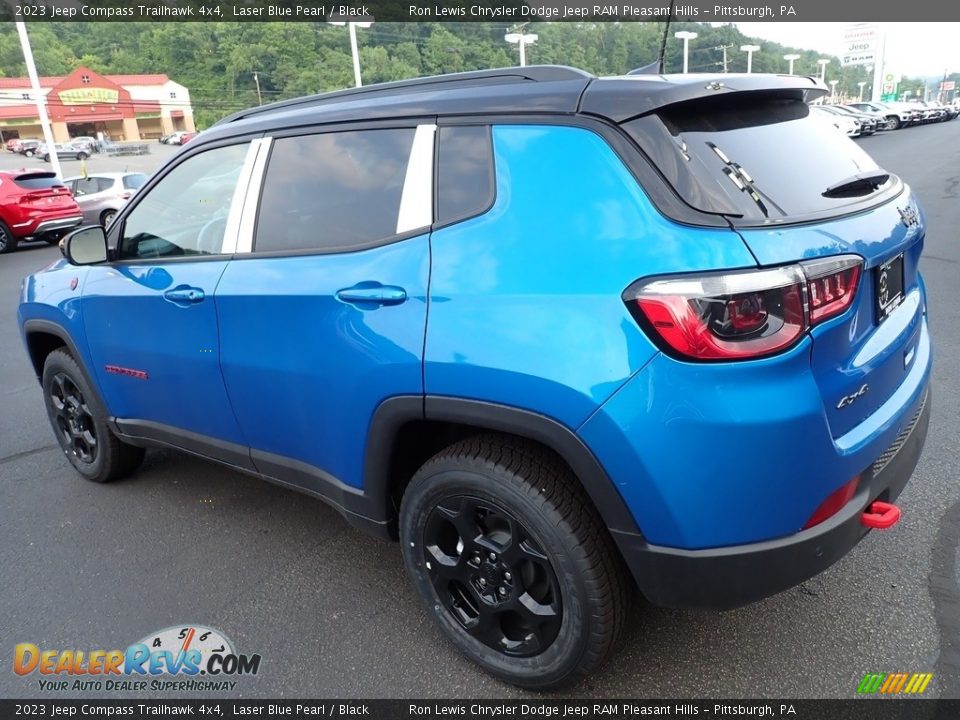 2023 Jeep Compass Trailhawk 4x4 Laser Blue Pearl / Black Photo #3