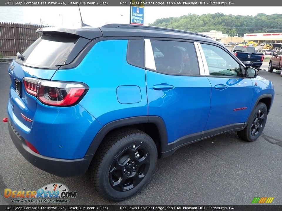 2023 Jeep Compass Trailhawk 4x4 Laser Blue Pearl / Black Photo #6