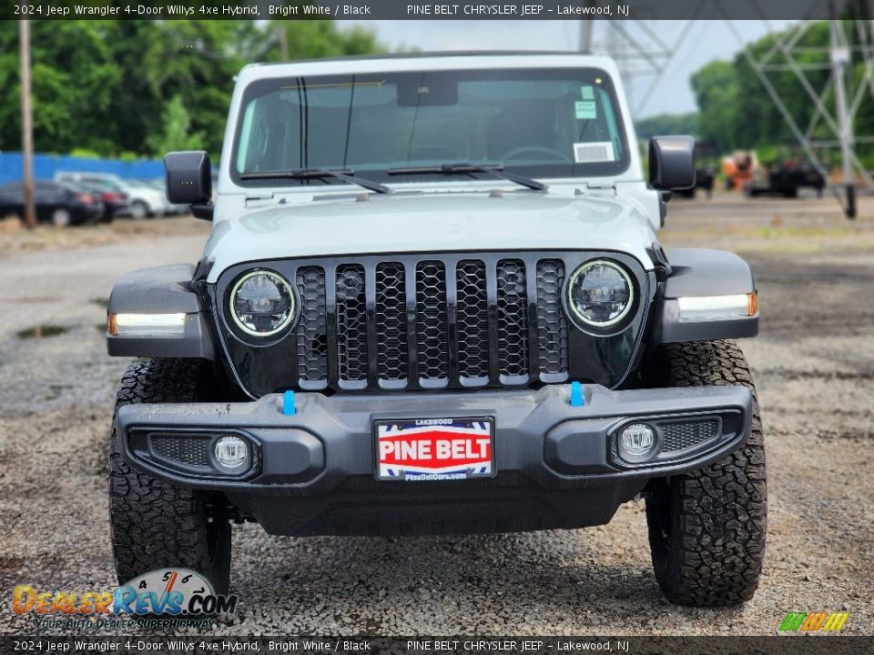 2024 Jeep Wrangler 4-Door Willys 4xe Hybrid Bright White / Black Photo #2