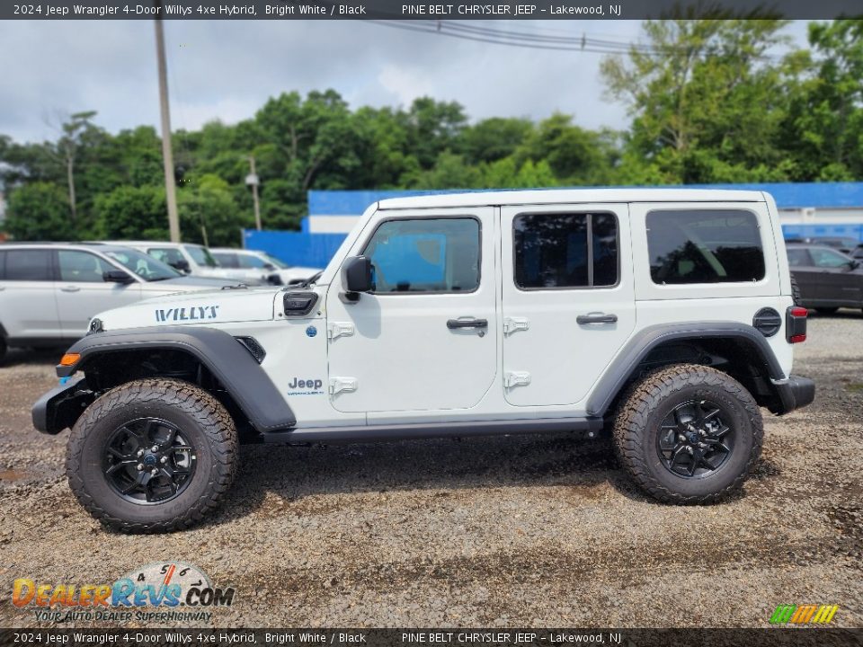 Bright White 2024 Jeep Wrangler 4-Door Willys 4xe Hybrid Photo #3