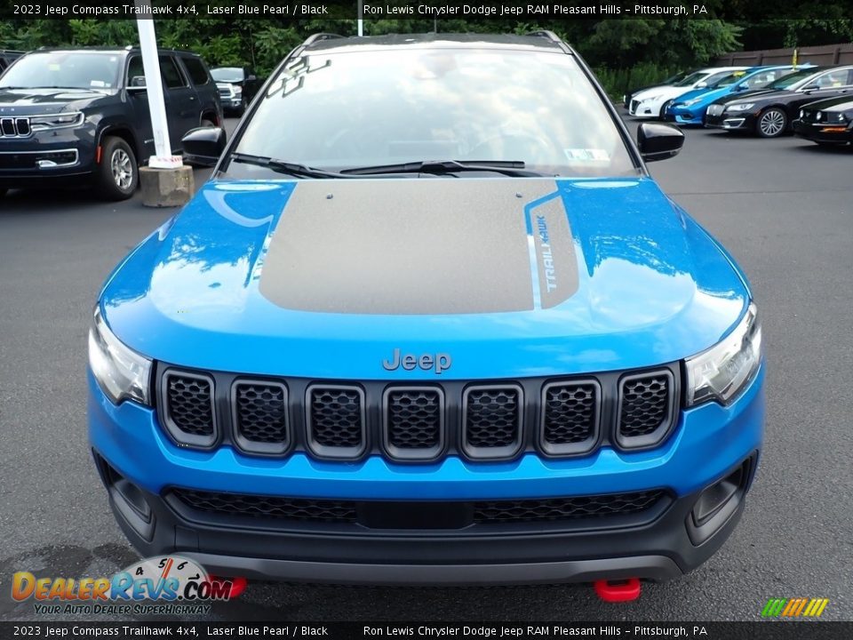 2023 Jeep Compass Trailhawk 4x4 Laser Blue Pearl / Black Photo #9