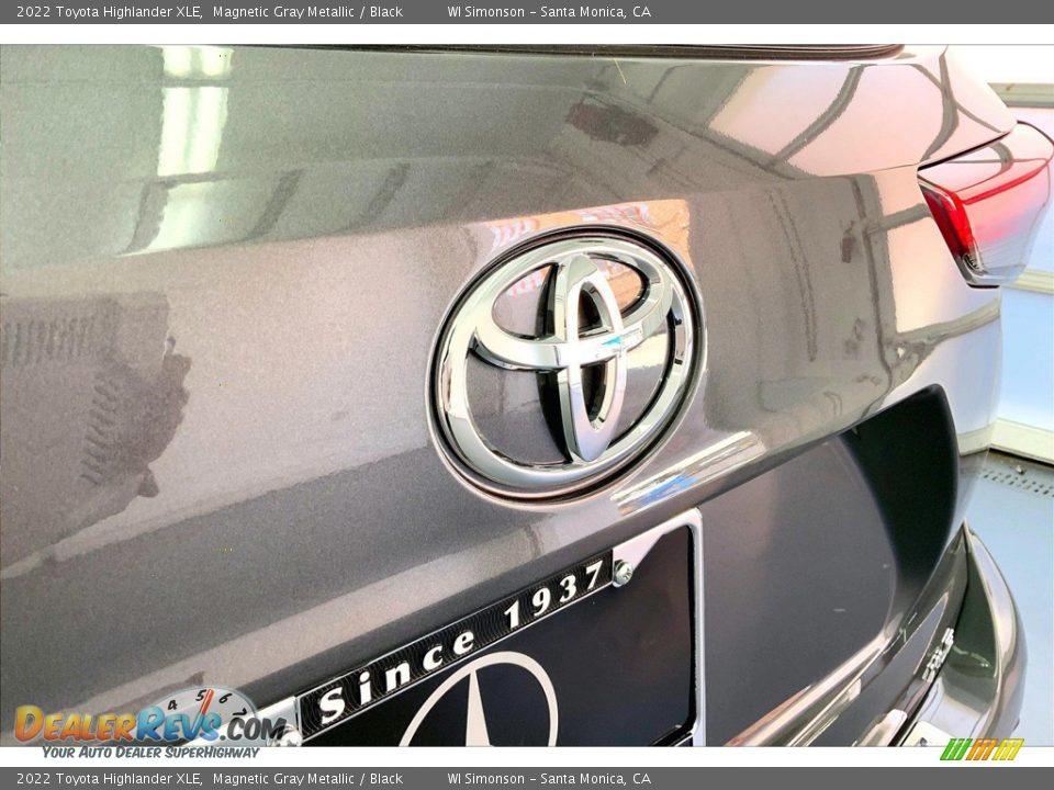 2022 Toyota Highlander XLE Magnetic Gray Metallic / Black Photo #31