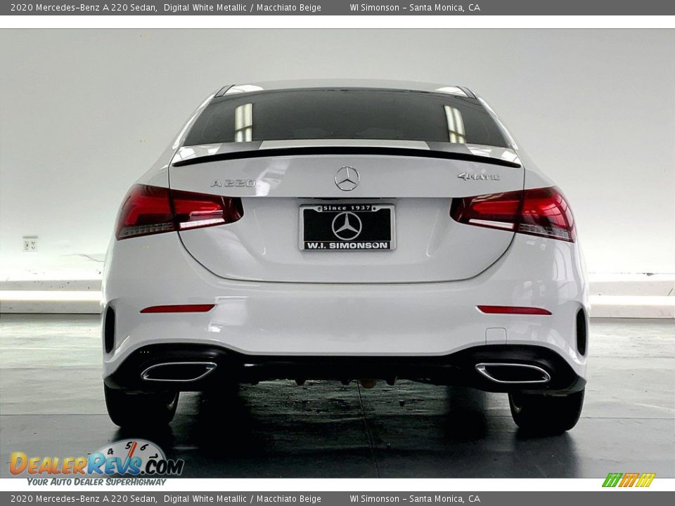 2020 Mercedes-Benz A 220 Sedan Digital White Metallic / Macchiato Beige Photo #3
