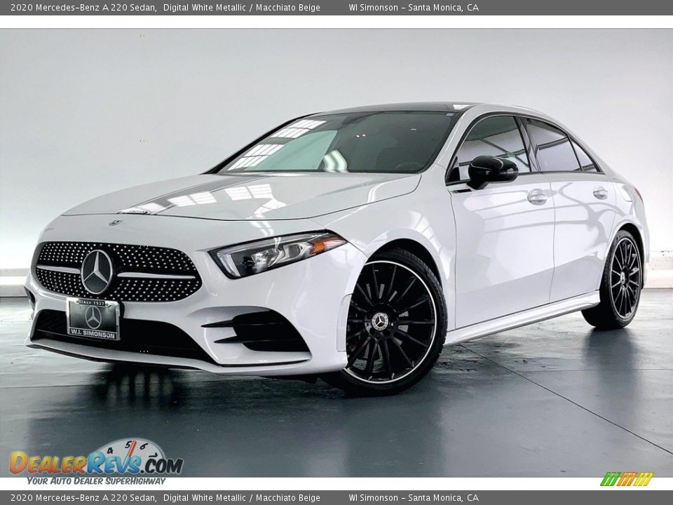 2020 Mercedes-Benz A 220 Sedan Digital White Metallic / Macchiato Beige Photo #12