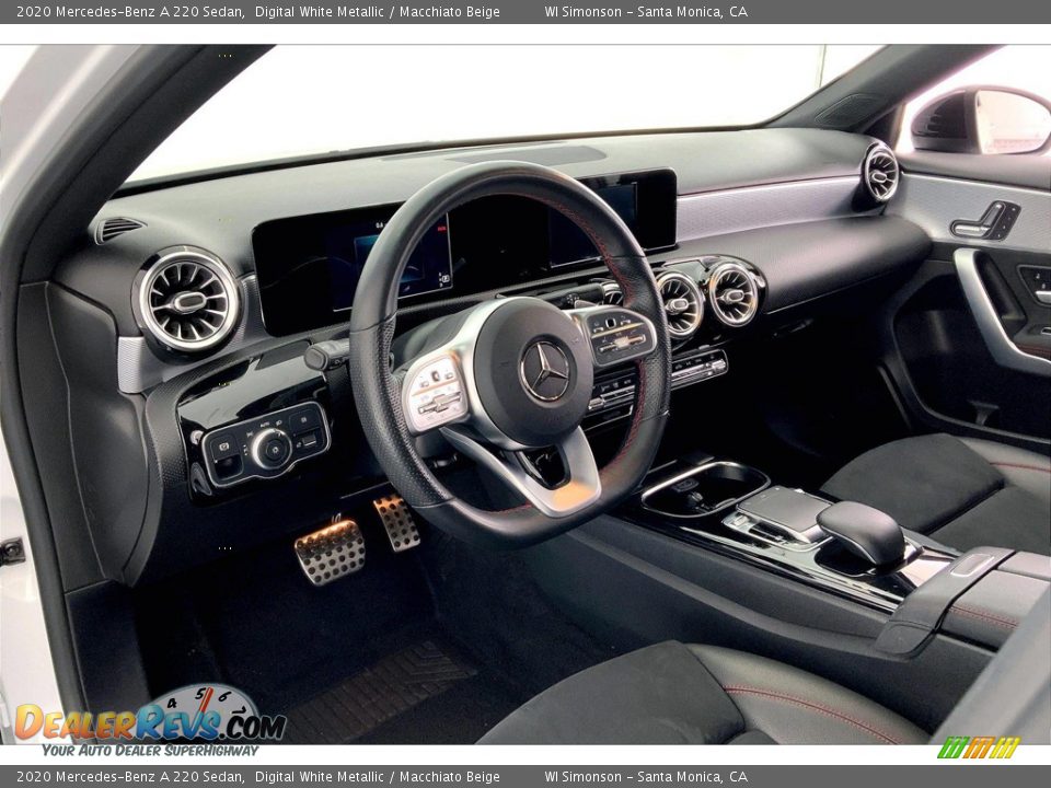 2020 Mercedes-Benz A 220 Sedan Digital White Metallic / Macchiato Beige Photo #14
