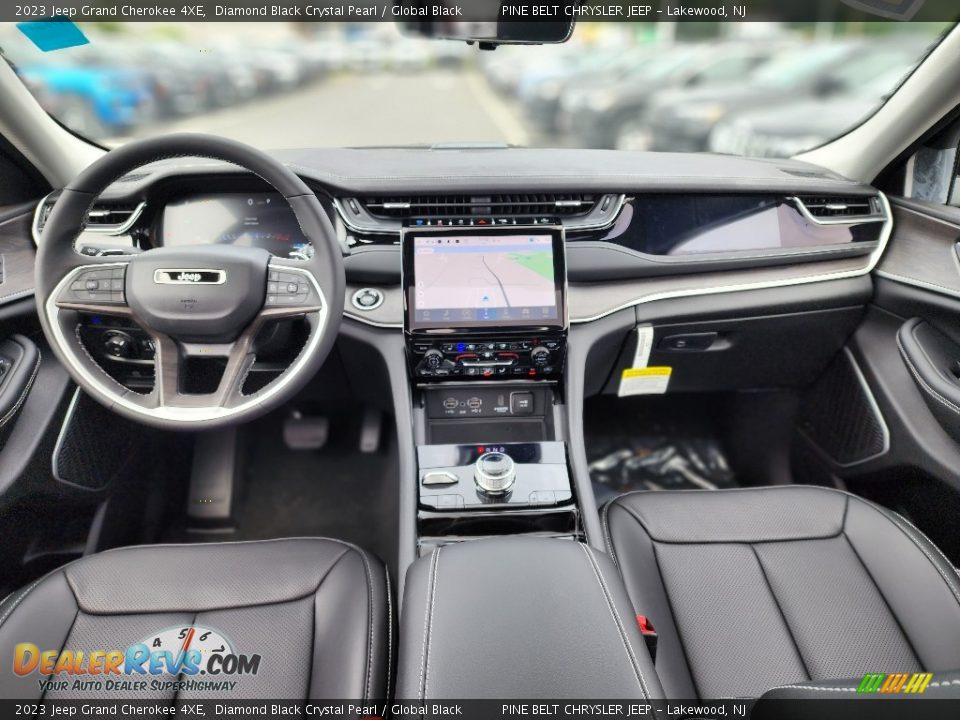 2023 Jeep Grand Cherokee 4XE Diamond Black Crystal Pearl / Global Black Photo #10
