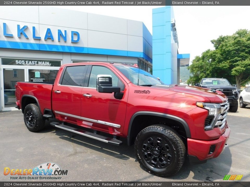2024 Chevrolet Silverado 2500HD High Country Crew Cab 4x4 Radiant Red Tintcoat / Jet Black/Umber Photo #2