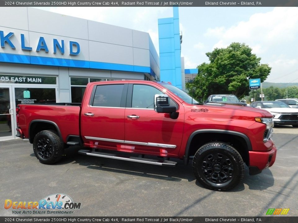 2024 Chevrolet Silverado 2500HD High Country Crew Cab 4x4 Radiant Red Tintcoat / Jet Black/Umber Photo #3