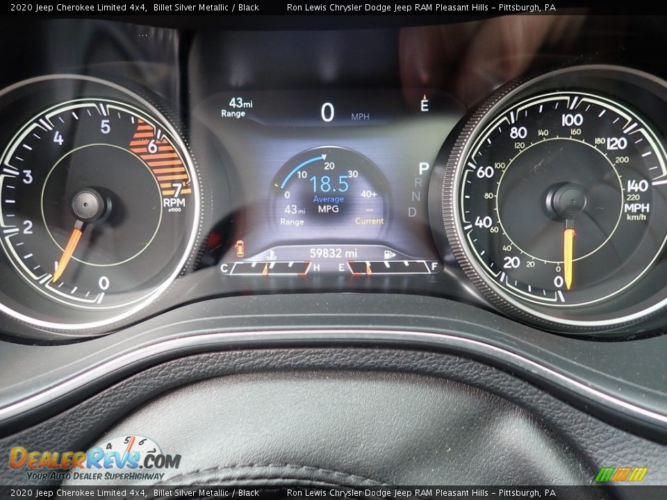 2020 Jeep Cherokee Limited 4x4 Gauges Photo #20