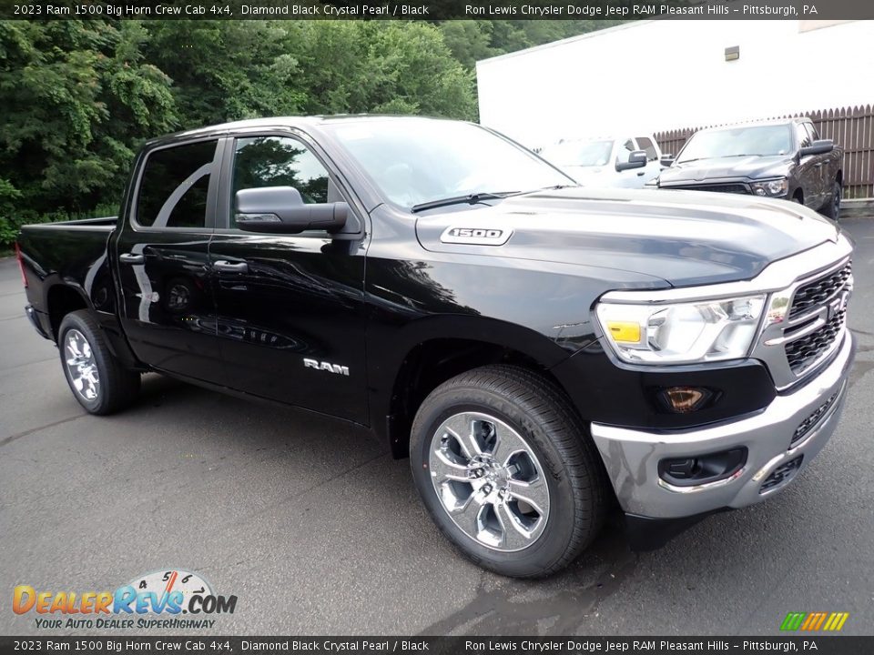 2023 Ram 1500 Big Horn Crew Cab 4x4 Diamond Black Crystal Pearl / Black Photo #9