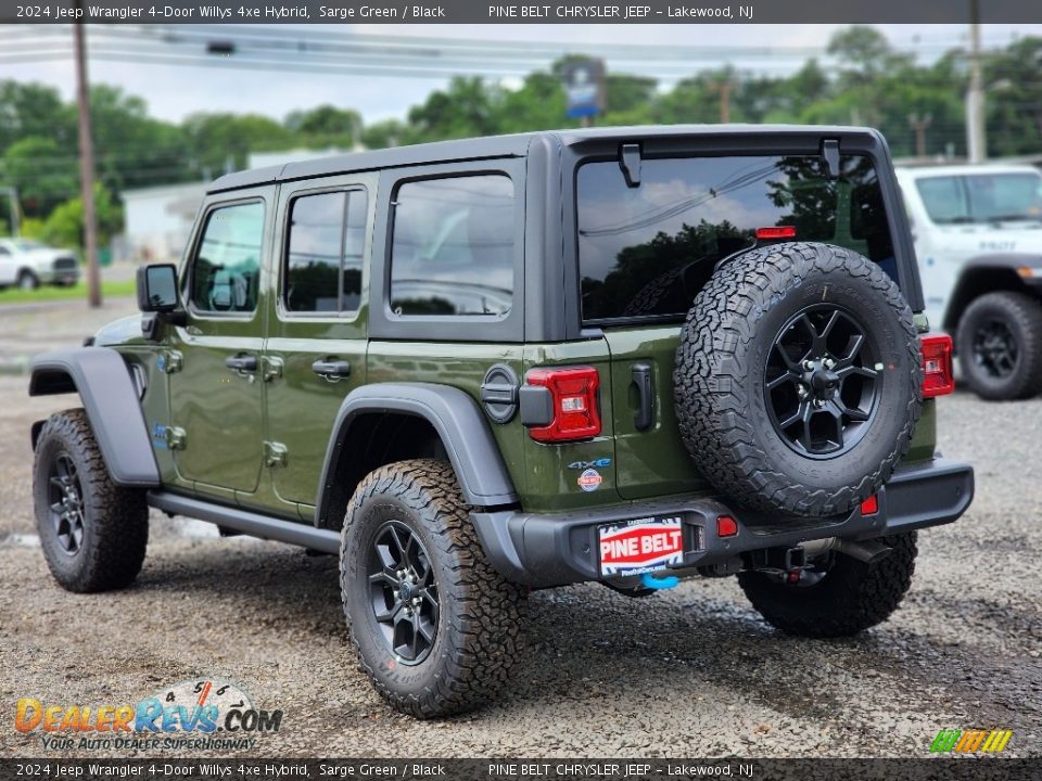 2024 Jeep Wrangler 4-Door Willys 4xe Hybrid Sarge Green / Black Photo #4