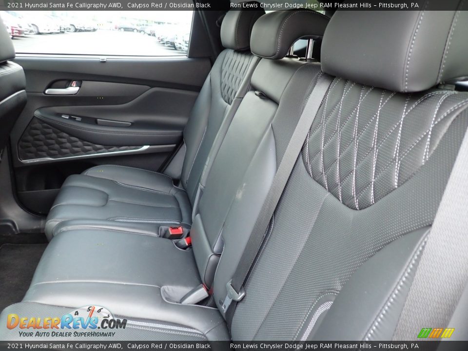 Rear Seat of 2021 Hyundai Santa Fe Calligraphy AWD Photo #12