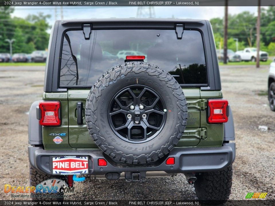 2024 Jeep Wrangler 4-Door Willys 4xe Hybrid Sarge Green / Black Photo #6