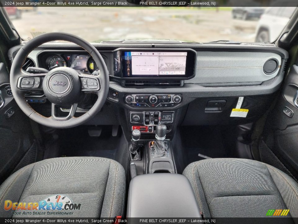 Black Interior - 2024 Jeep Wrangler 4-Door Willys 4xe Hybrid Photo #9