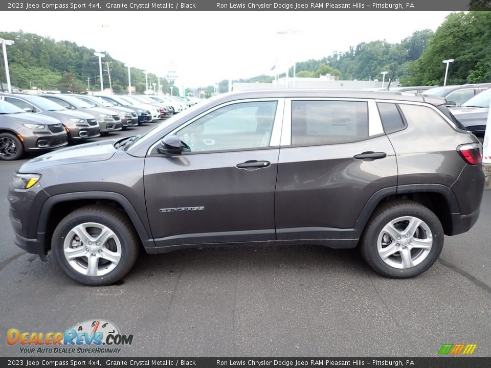 2023 Jeep Compass Sport 4x4 Granite Crystal Metallic / Black Photo #2