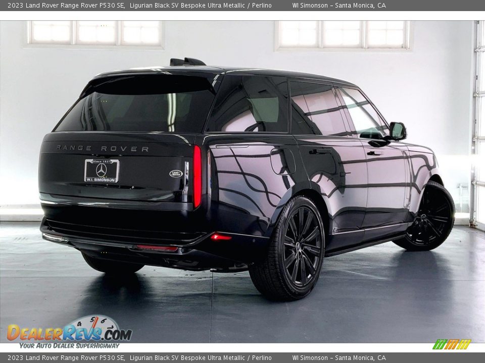 2023 Land Rover Range Rover P530 SE Ligurian Black SV Bespoke Ultra Metallic / Perlino Photo #13