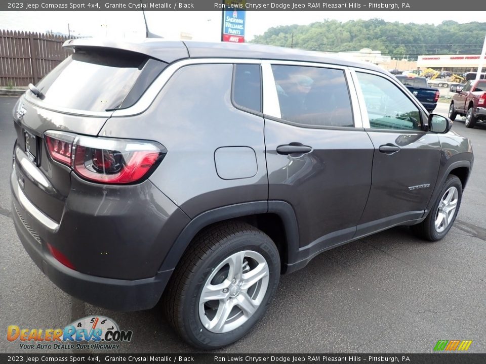 2023 Jeep Compass Sport 4x4 Granite Crystal Metallic / Black Photo #6