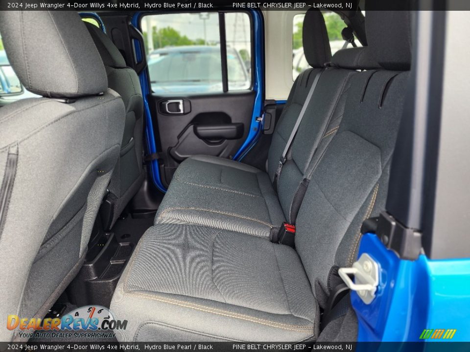Rear Seat of 2024 Jeep Wrangler 4-Door Willys 4xe Hybrid Photo #7