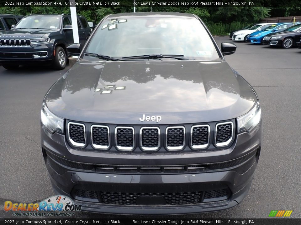 2023 Jeep Compass Sport 4x4 Granite Crystal Metallic / Black Photo #9