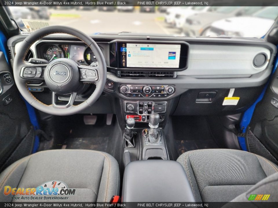 Dashboard of 2024 Jeep Wrangler 4-Door Willys 4xe Hybrid Photo #9