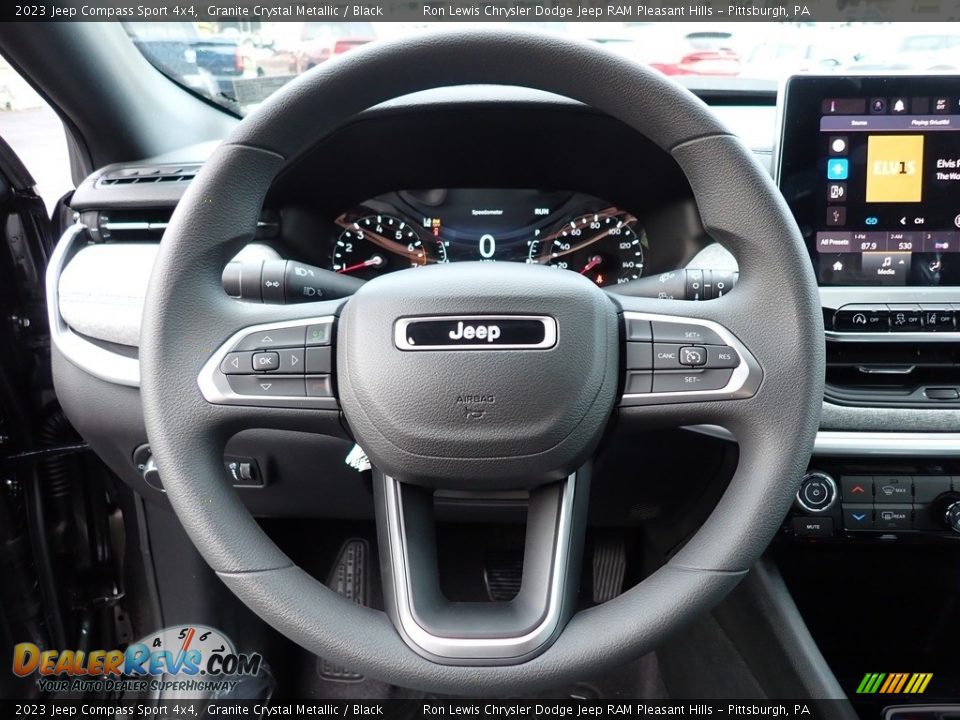 2023 Jeep Compass Sport 4x4 Granite Crystal Metallic / Black Photo #16
