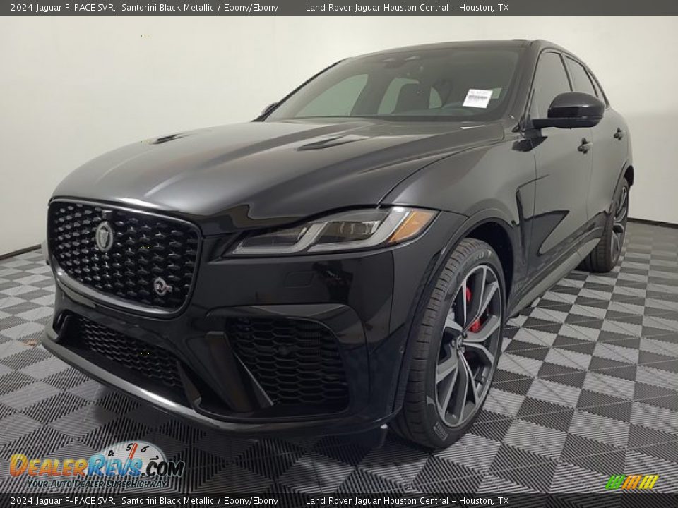 Santorini Black Metallic 2024 Jaguar F-PACE SVR Photo #1