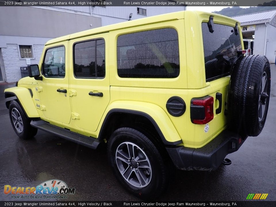 2023 Jeep Wrangler Unlimited Sahara 4x4 High Velocity / Black Photo #3