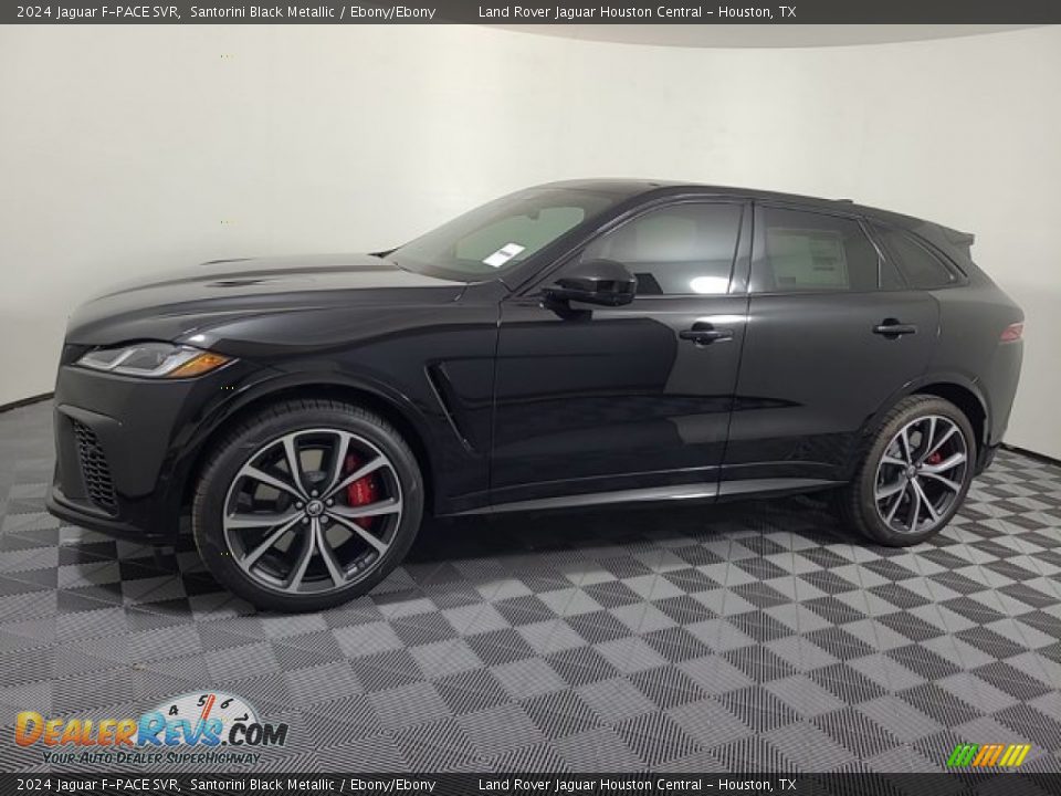 Santorini Black Metallic 2024 Jaguar F-PACE SVR Photo #6