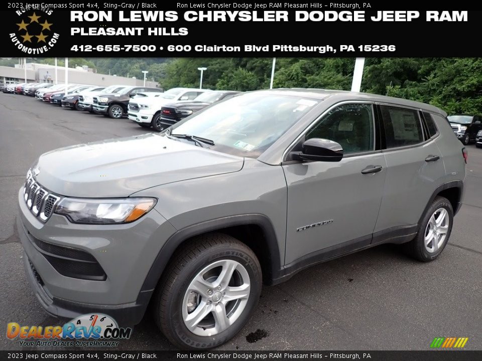 2023 Jeep Compass Sport 4x4 Sting-Gray / Black Photo #1