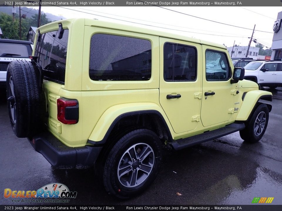 2023 Jeep Wrangler Unlimited Sahara 4x4 High Velocity / Black Photo #6