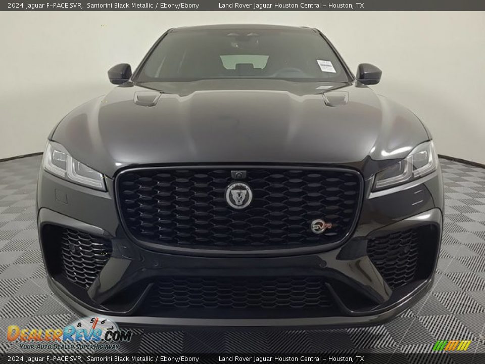 Santorini Black Metallic 2024 Jaguar F-PACE SVR Photo #8