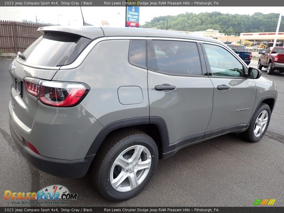 2023 Jeep Compass Sport 4x4 Sting-Gray / Black Photo #6